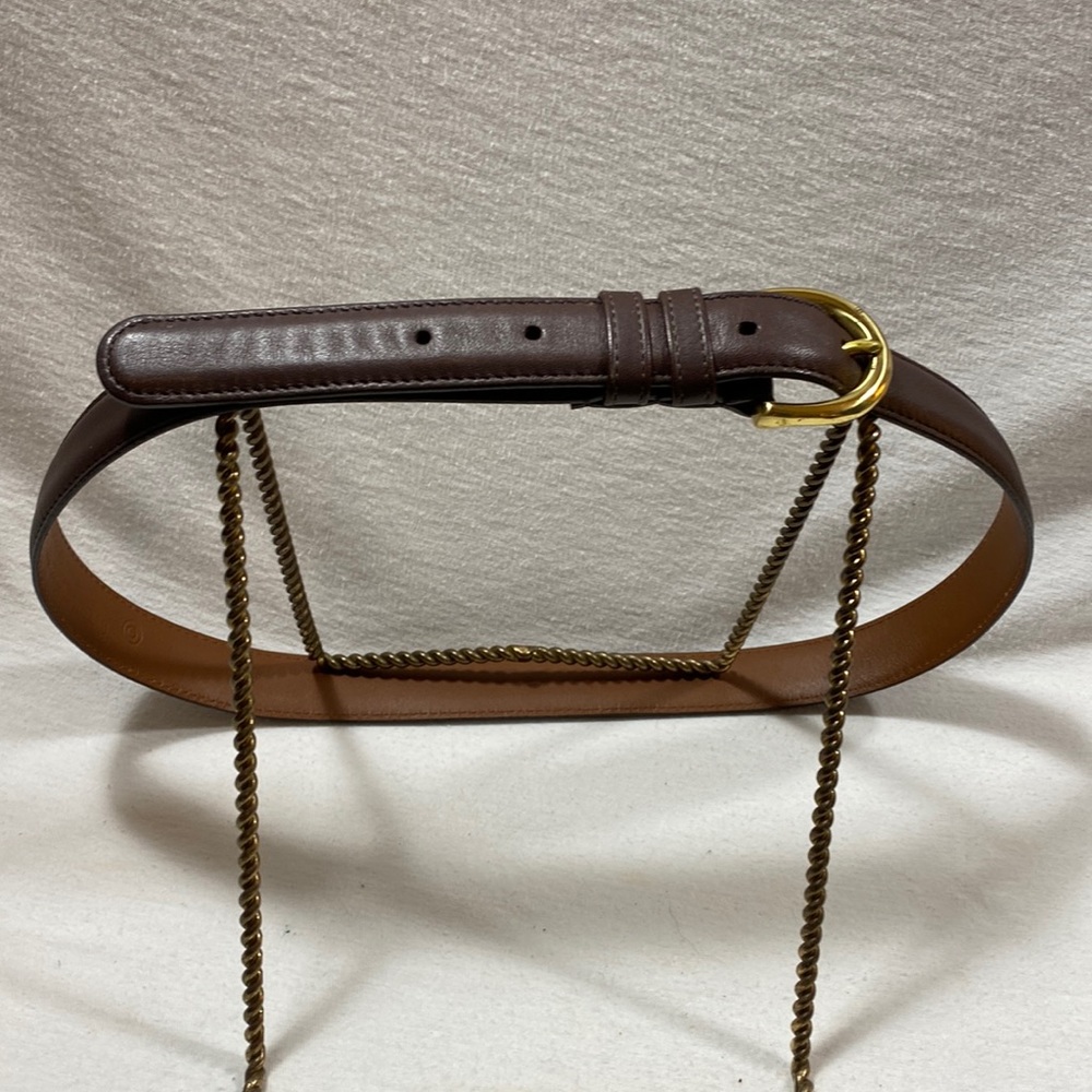 Coach brown leather belt